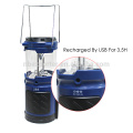 Light Life 100000 Hours Warranty 2 Yeas IP54 Bule Body ABS 300Mah Ni-mh Battery 5 LED Stretch LED Camping Lantern